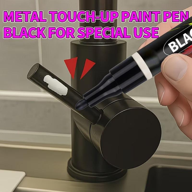 Paint Chip Cover Pen Black Color Repair Pen for Cars, Motorcycles and Bikes, Targeted Touch Up for Light Finish Wear and Daily Appearance Care