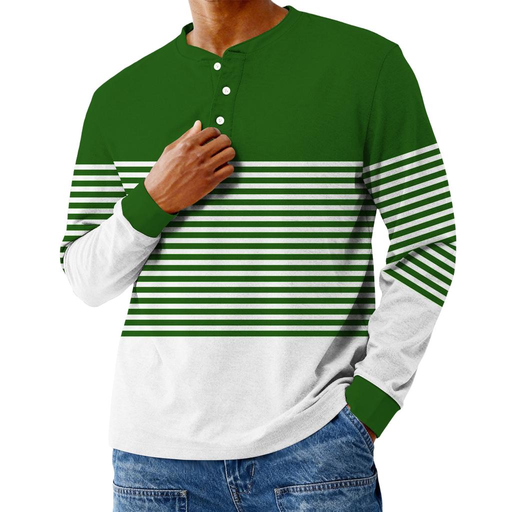 Men's Casual Oversized Button-Down Shirt With Long Sleeves