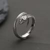 Buyee 925 Sterling Silver Snake Ring Finger for Men Women Unique Fashion Big Animal Fine Jewelry Circle