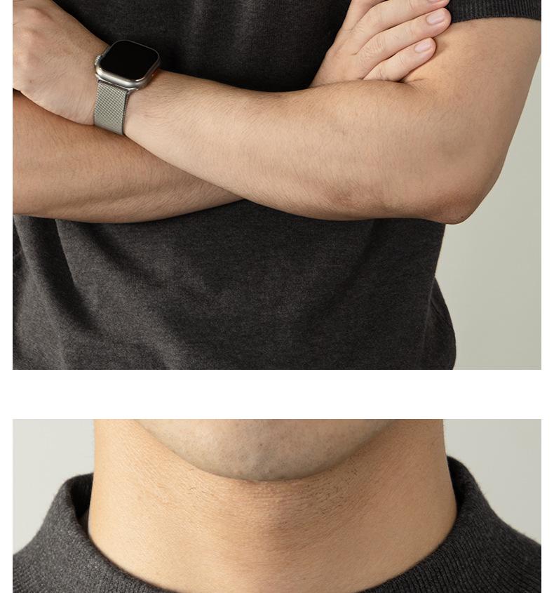 Italian Light Luxury Men's Wool High-Neck Short-Sleeve Knit T-Shirt for Commuting and Casual Autumn/Winter Wear