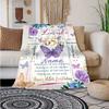 Happy 65Th Birthday Customize Your Name Blanket Warm Comfortable And Soft Blankets Are Suitable For Home Lunch Break Blanket Office Sofa Sofa Gift To