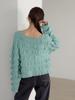 [United Arrows Green Label Relaxing] EMMEL REFINES>EM Tiered Mini Frill 2-Way Cardigan 66281000001 0300 OFF WHITE(03) FREE
