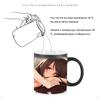Nový sexy dívčí design Barva měnící hrnek Keramický termohrnek na kávu Šálek na snídani Šálek na mléko Tazas De Ceramica Creativas Hrnky BSKT-010