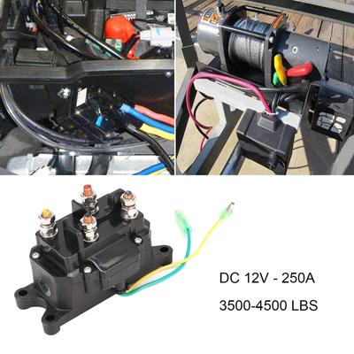 Verbessertes 12-V-Winden-Magnetrelais-Schütz und Winden-Wippschalter-Kombination, einfache Installation, geeignet für ATV UTV