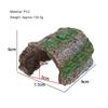 Fish Tank Decor Reptile Hideaway Cave PVC Amphibians Shedding Shelter  Tortoise