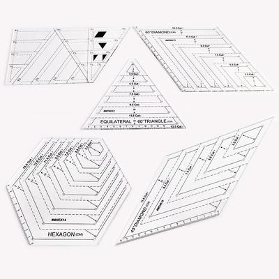 Multifunctional Acrylic Sewing & Patchwork Ruler for DIY Fabric Projects