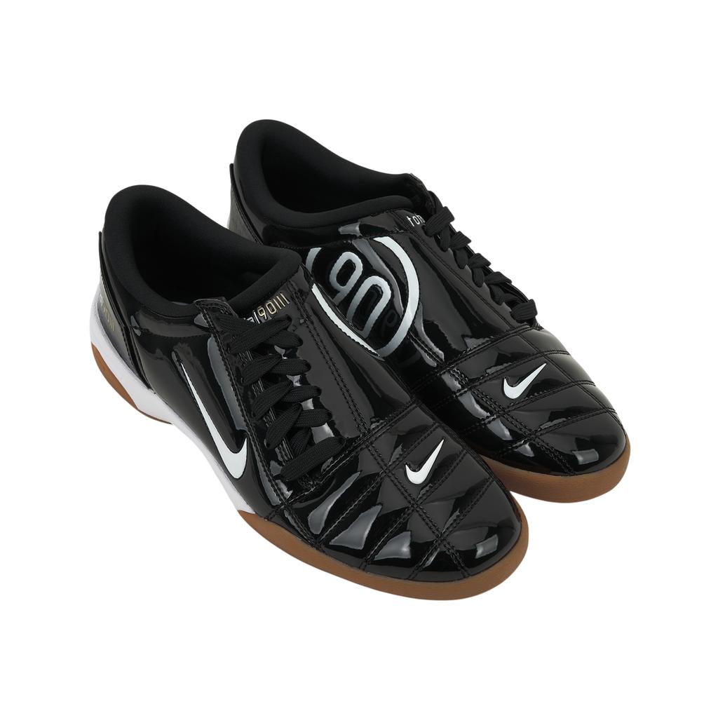Nike Total 90 3 SP Pakiet Skóra Patentowa - Czarne Gumowe Damskie Sneakersy Białe Metaliczno-Złote IB5666-001