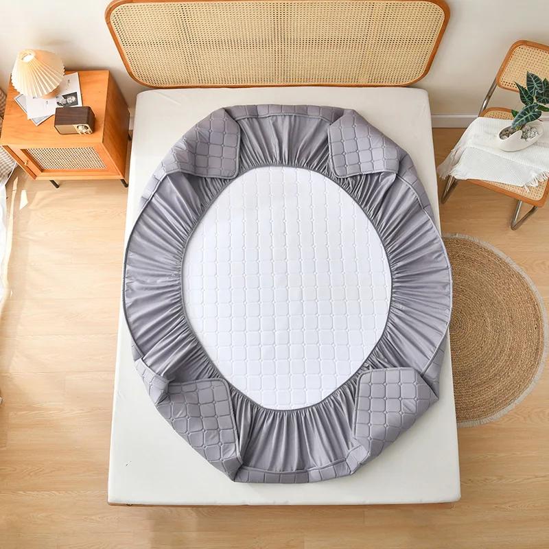 1pc Soft and Breathable Class A Maternal and Child Grade Thick Mattress Cover,100% Waterproof Mattress Protector (No Pillowcase)