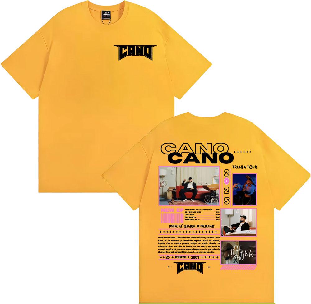 

Rapper Cano Triana Tour 2025 Graphic T Shirt Men Women Y2k Fashion Hip Hop Oversized T-shirts Casual Cotton Short Sleeve T-shirt XL
