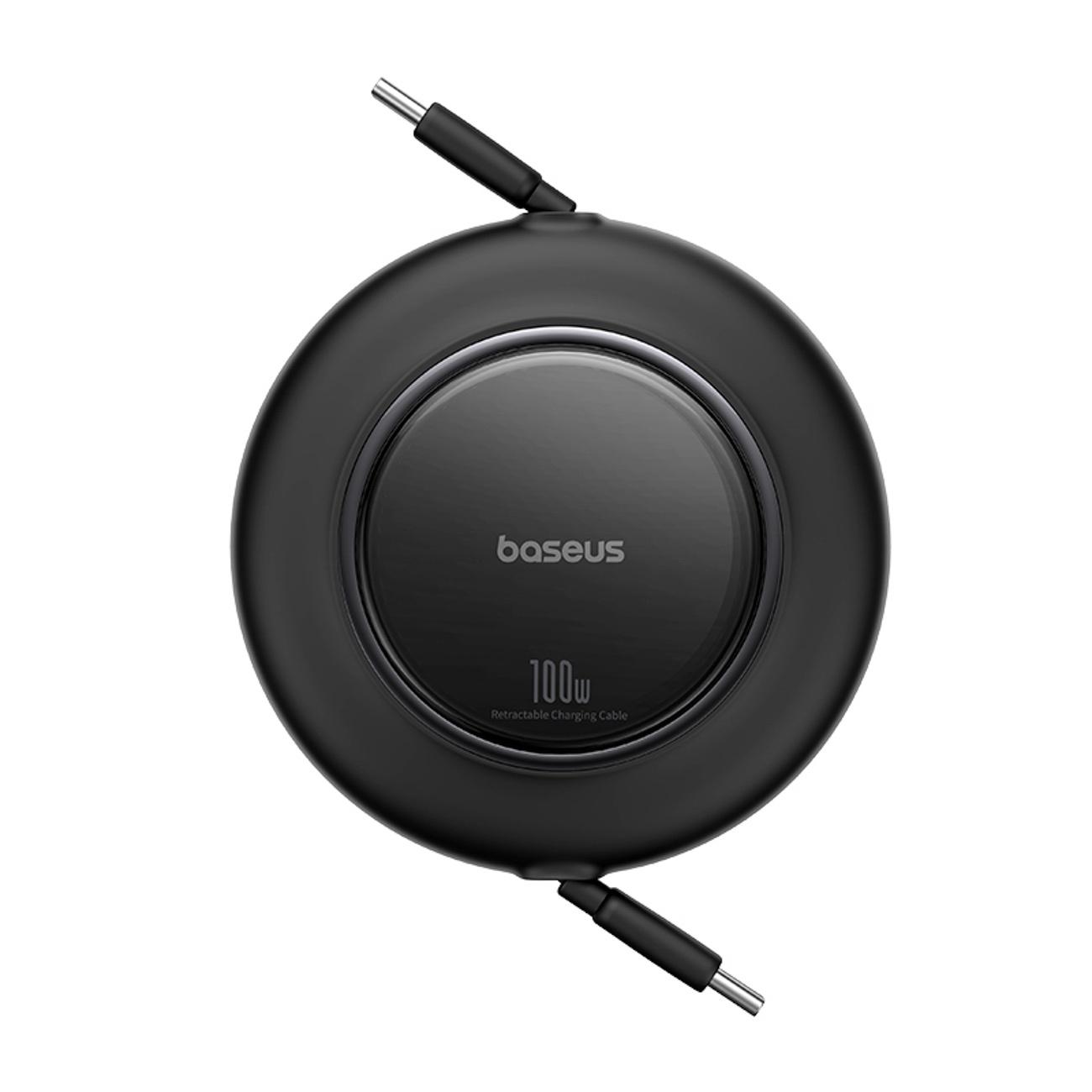 Baseus Free2Pull Mini 100W Retractable USB-C Cable - USB-C 2m - Black