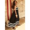 VEZFAA Women's Fashion Summer Spring Flower Pattern Print Sleeveless Suspenders High Waist Casual Dresses
