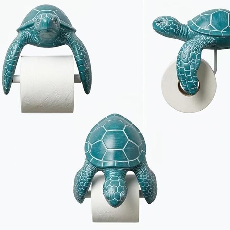 Portarotolo Carta Igienica Tartaruga Marina Cartone Animato Divertente Porta Rotolo Carta Igienica Bagno Novità Carino Supporto Per Casa Cucina Bagno