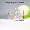 Elegant Sunflower Zircon Ear Cuff Earrings: High-End Luxury Fashion