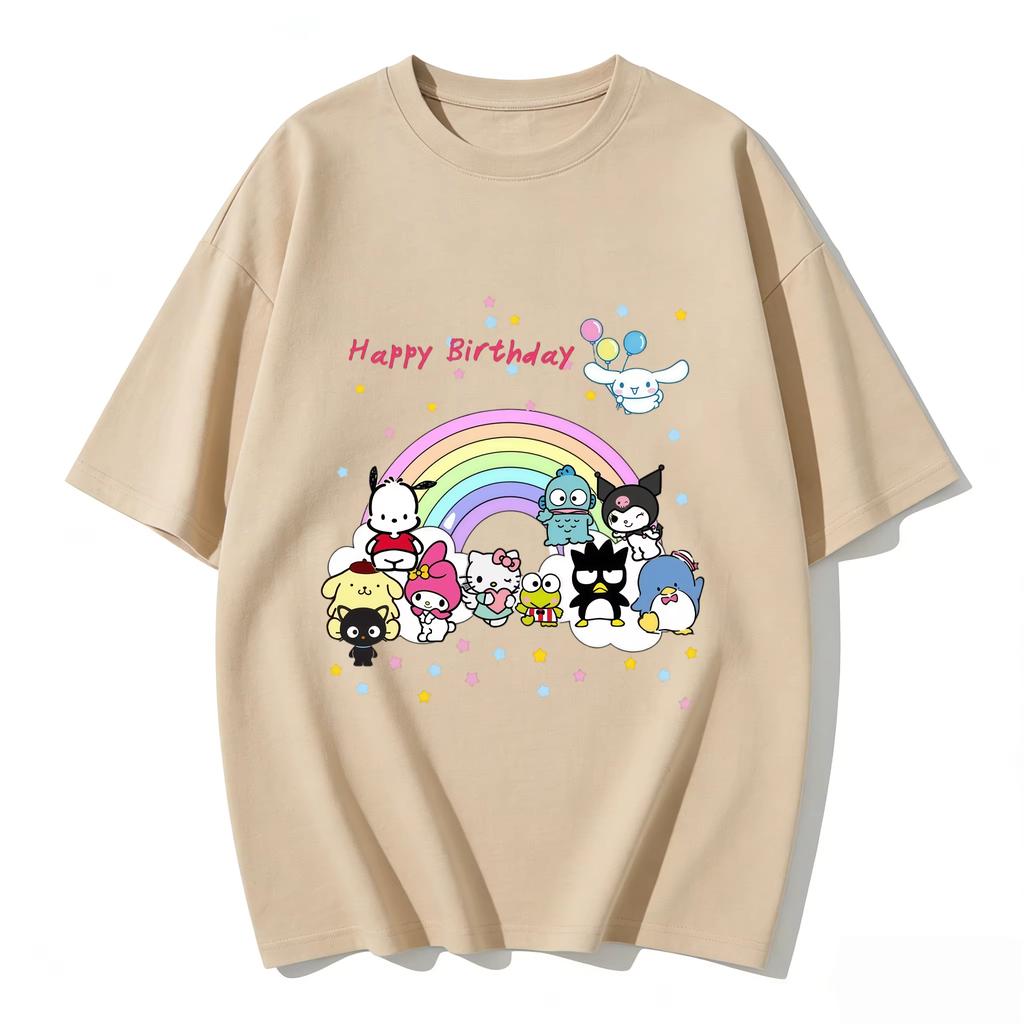2026 HelloKitty Tee soft cotton short sleeve crew neck cute print lightweight summer top for Women daily casual wear