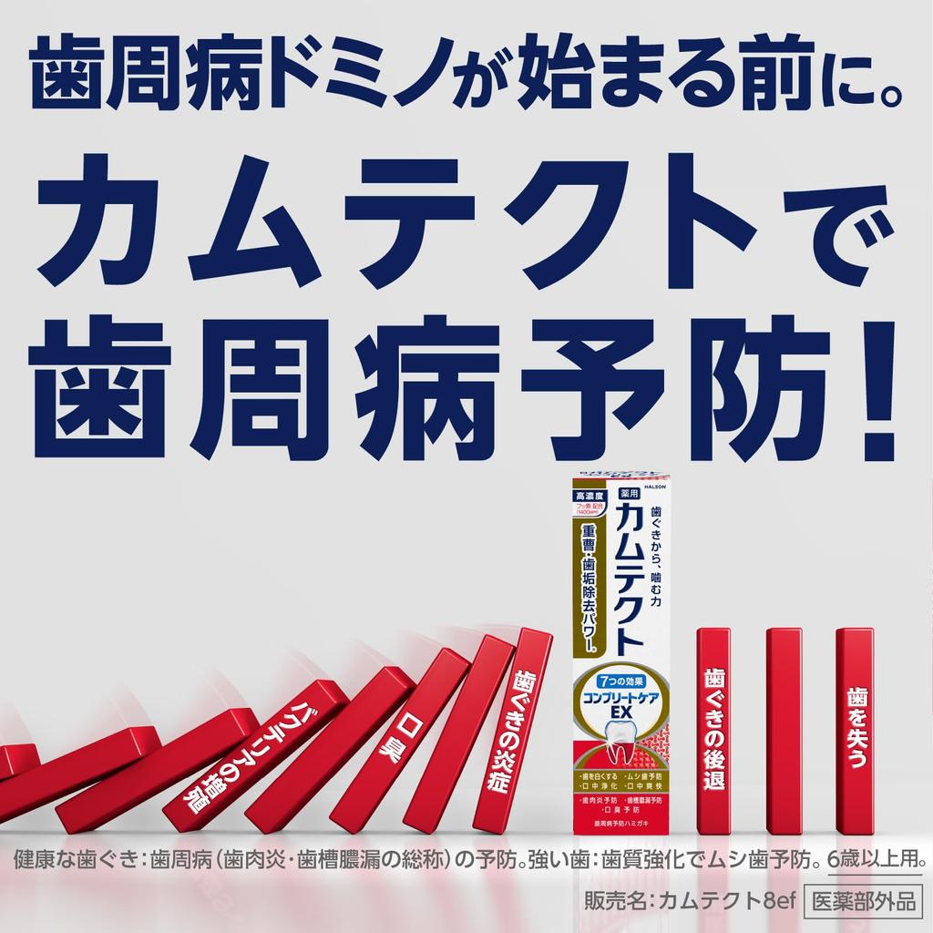 Camtect Complete Care EX [quasi-drug] Toothpaste for preventing periodontal disease (gingivitis and pyorrhea) 105g x 2 bottles + Shumitect