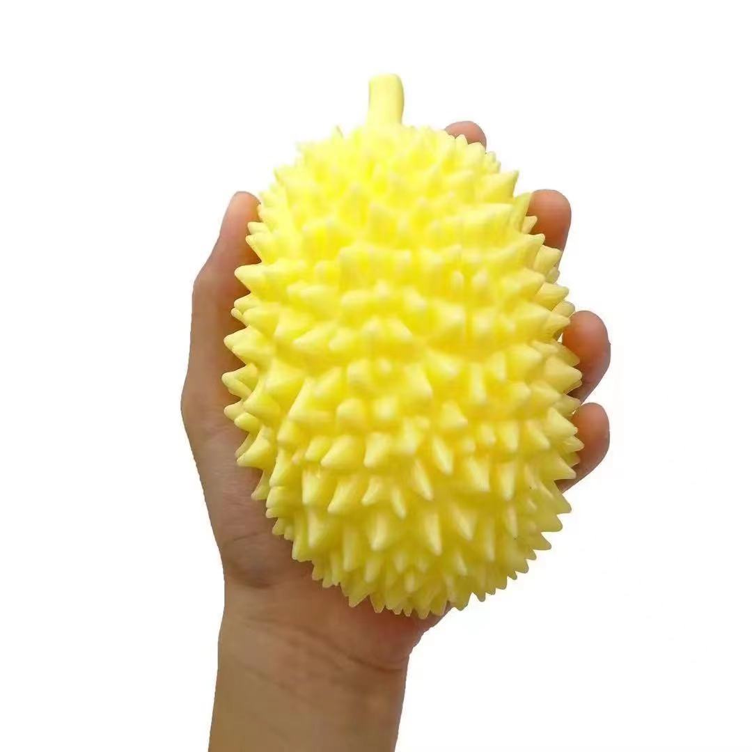 

Stress Relief Durian Squeeze Toy Simulation Fruits Tpr Material Rebound Plastic Light Yellow,S