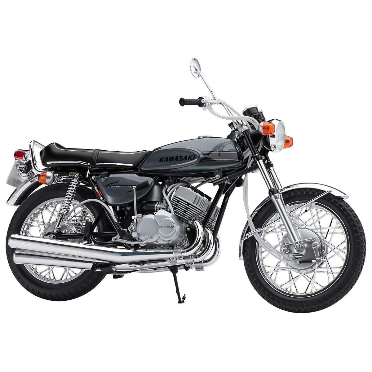 

Hasegawa Motorcycle Series Kawasaki MACHIII Plastic Model White 1/12 500-SS (H1) Kit, BK10,