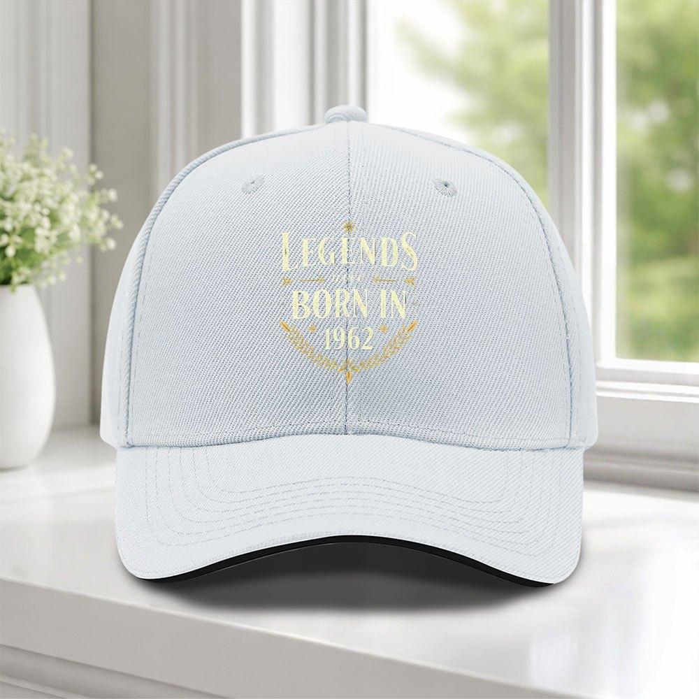 1962 Legendary Birth Sandwich Baseball Cap Adjustable Duckbill Hat For Weddings Parties Festivals Cycling Photography