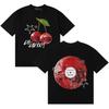 Singer Conan Gray Cherryi Unisexs Womens Casual Double Sided Print T Shrit Oversized Aesthetic Comfort Tshrits Loose Gothic Clothes