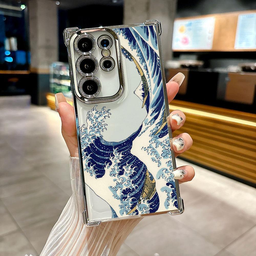 Japan Anime Kanagawa Great Wave Coque For Galaxy S26Ultra Phone Case For Samsung S26 S25 S24 S23 S21 Ultra S20 FE S25 Plus Cover