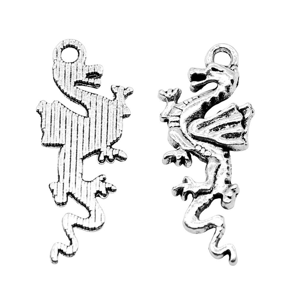 Alloy Pendants Dinosaur Dragon Wing Charms Vintage For Gothic DIY Jewelry Making Supplies