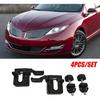 4PCS Hood Bumper Stopper Bracket Left Right Set For Ford Fusion MKZ 2013 2014 2015 2016 2017 2018 2019 2020