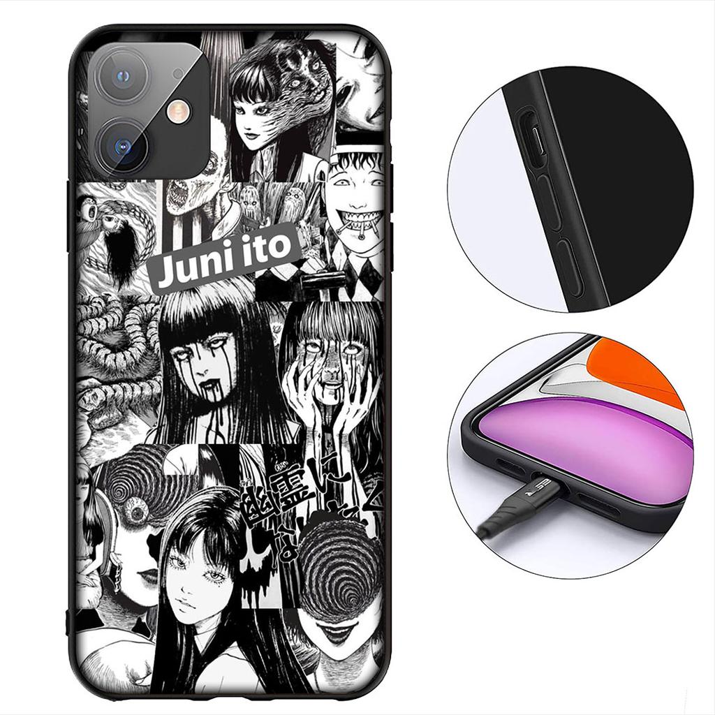 Tomie Wallpaper Junji Ito Anime Casing Cover for Apple iPhone 12 13 Mini XS 11 Pro Max 7 8 Plus XR SE 2022 SE3 + 8+ Phone Case