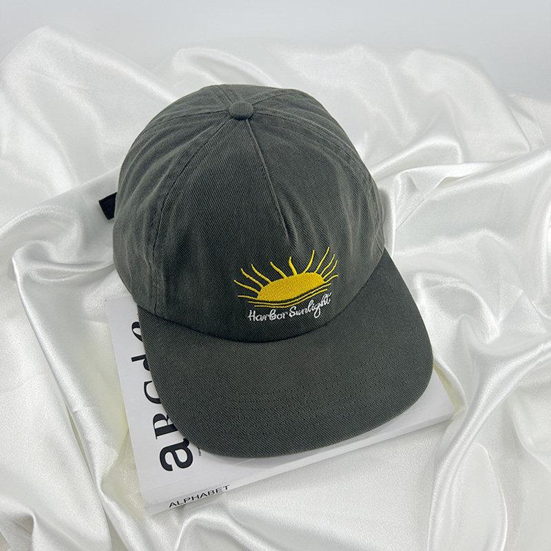 Fashion Hat Korean Niche Soft Top Flat-brimmed Hat Korean Version of Street Baseball Cap for Women with Small Face and Big Head Circumference Hip-hop