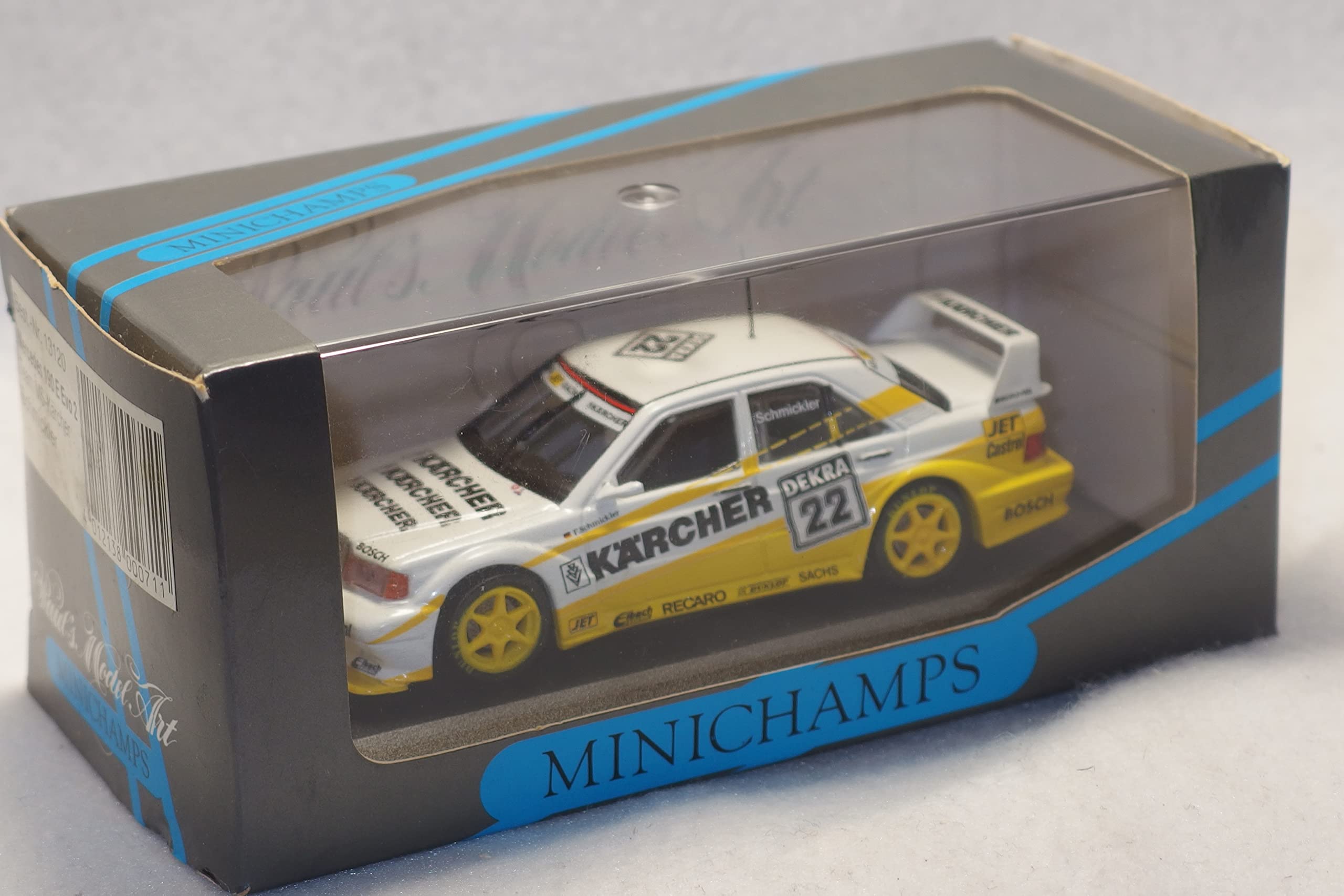 

MINICHAMPS Mercedes 190E Evo2 DTM Team Schmickler 4012138000711 PMA 1/43 Best.-Nr.13120 #22 MS-Karcher