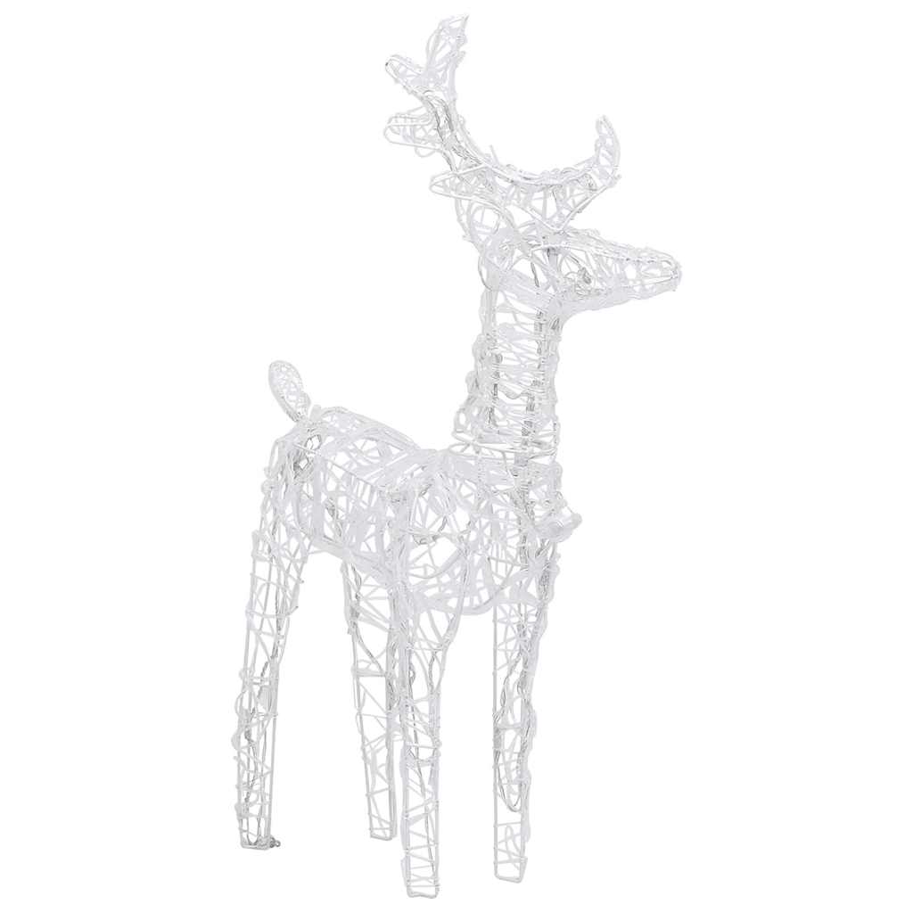 LED Reindeer Set 4 Pcs. Cold White 160 LEDs Acrylic