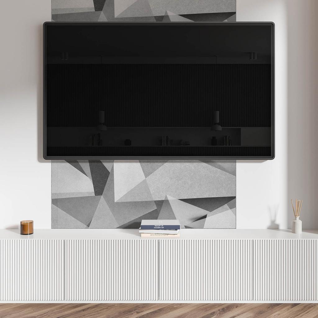 Samoprzylepna Dekoracja Winylowa Na Ścianę 120X60 Cm Abstrakcyjny Wzór Wielokątów