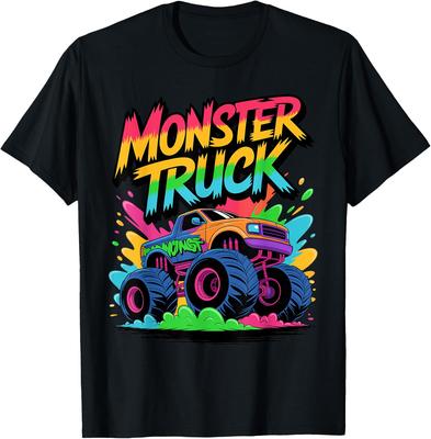 Cool Monster Truck Art for Men Women Kids Monster Truck Unisex T-Shirt