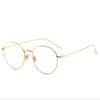 Stainless Steel Oval Prescription Glasses1.56 Aspherical Green Coated Nearsighted Metal Short-sight Eyewear 0 -0.5 -0.75 To -6.0