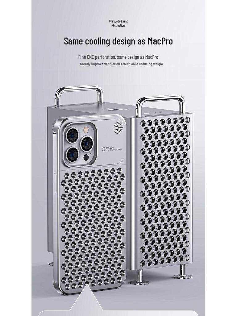 Universal Metal Aromatherapy Case for iPhone 13-15 Pro Max