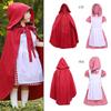 Little Red Riding Hood Costume Halloween Stage Play Outfit Parent-Child Matching Set Girls