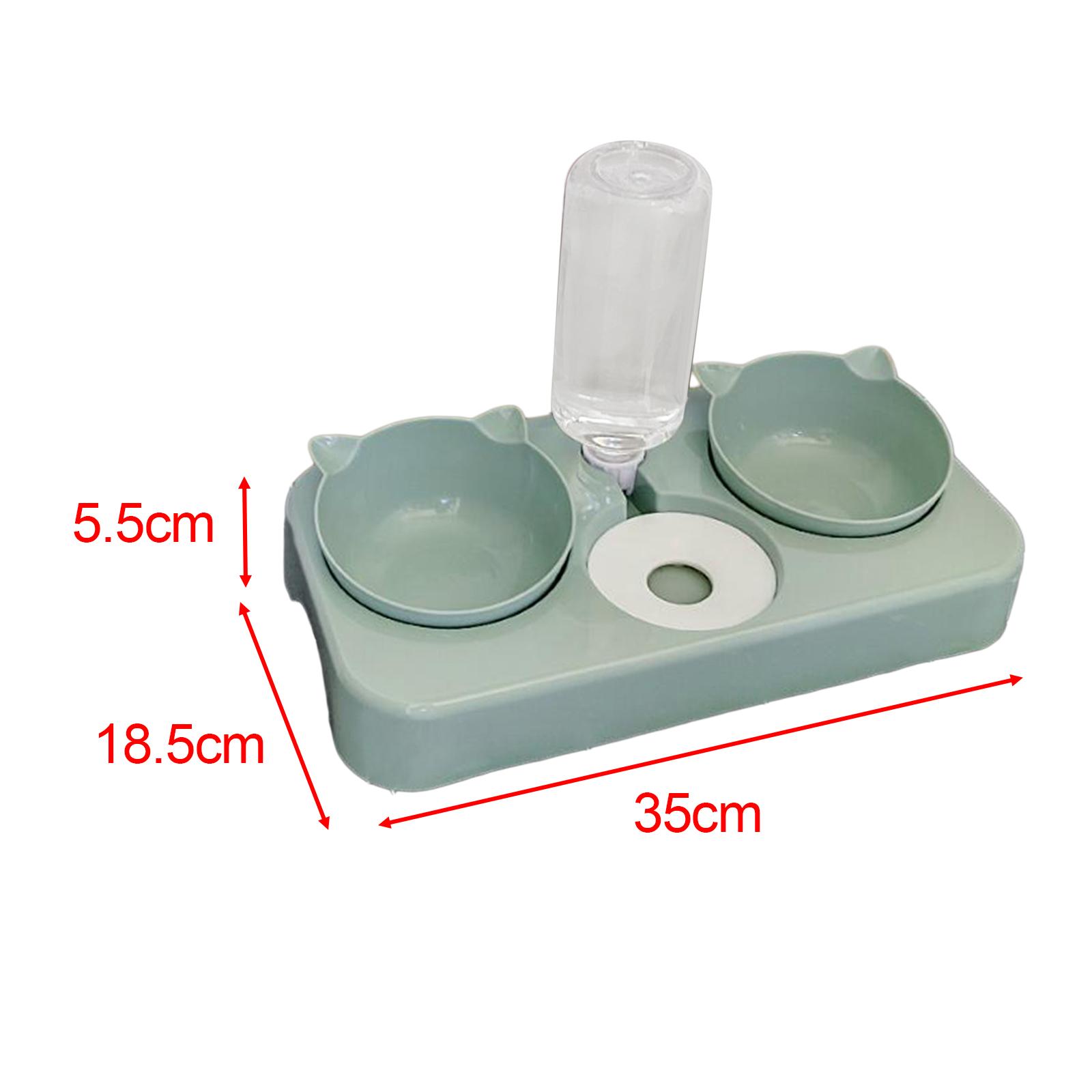

Набор мисок для кошек и собак с автоматической бутылкой-диспенсером для воды, кормушка для домашних животных, для кошек, маленьких или средних собак, котят, кроликов, щенков зелёный