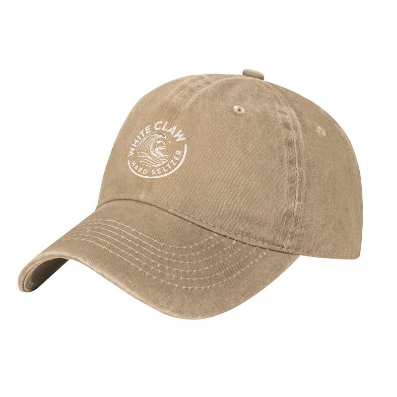 WHITE CLAW HARD SELTZER LOGO GEWASCHENE BAUMWOLL-BASEBALLKAPPE KLASSISCHER SCHNITT UNSTRUKTURIERT VERSTELLBARER HUT FÜR Unisex UND Frauen