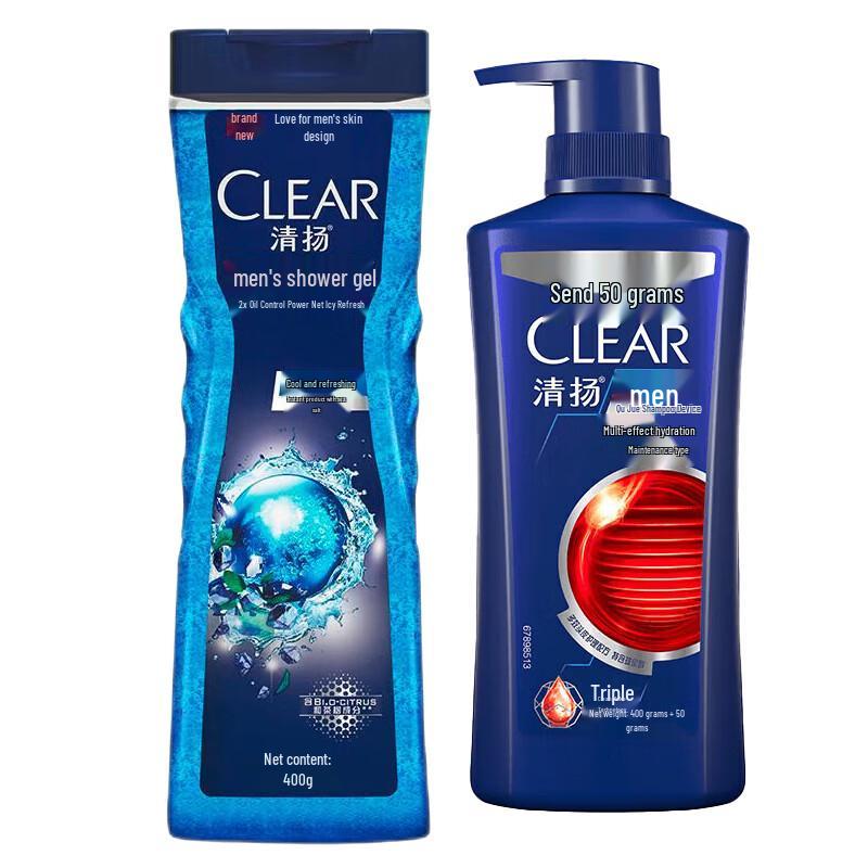 Подарочный набор CLEAR для мужчин: гель для душа и шампунь