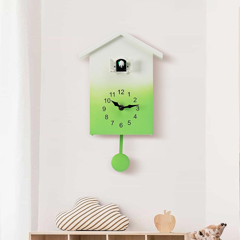 Nordic Style Cuckoo Clock T62 - Hourly Bird Time Reporting Wall Clock