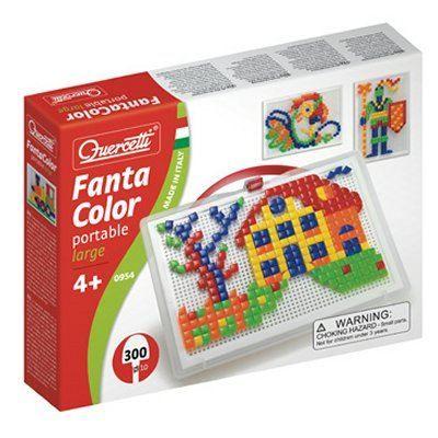 Jeu de mosaïques fantacolor portable large carré - quercetti - mixte - a partir de 4 ans