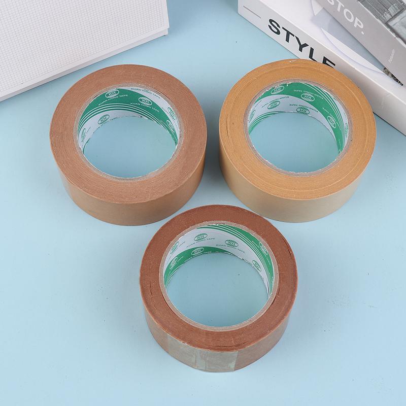 Brown Kraft Paper Tape Recyclable Packing Tape Ecofriendly Self Adhesive Gumed Kraft Tape For Packing Shipping