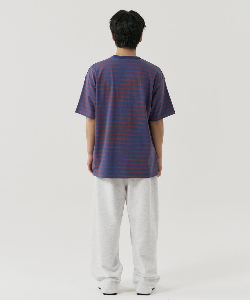 GNOK Curved Wide Sweatpants [White Melange]