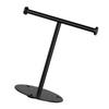 Soporte de Pie en Forma de T Negro para Toallas de Mano para Baño Encimera de Cocina Estante Organizador de Almacenamiento de Joyería de Acero al Carbono