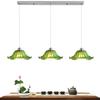 Green Glass Pendant Lamp Retro Drifting Window Bedhead Clothing Store Bar Creative LED Chandelier Home Decor Light Hanging Room