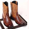 Herren Mid-Top Vielseitige Leder Martin Stiefel - Britischer Stil Mode Trend