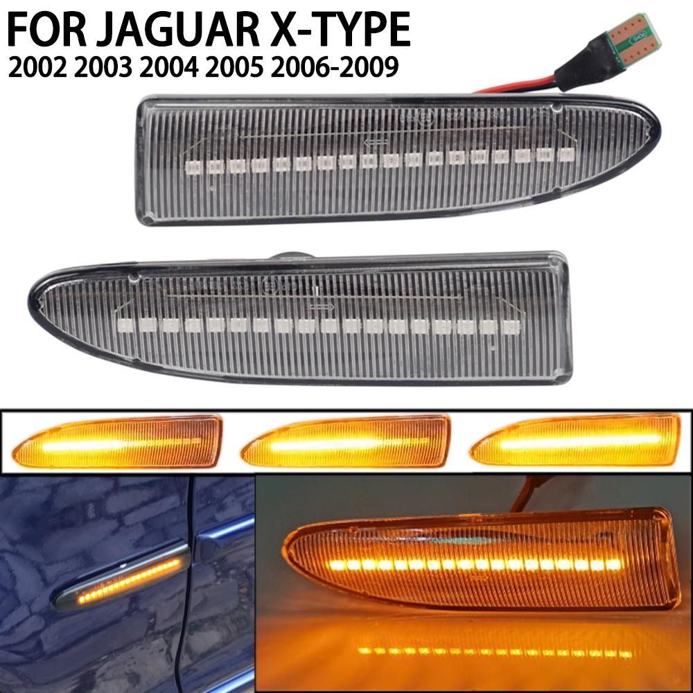 Side Marker Light Dynamic LED Turn Signal Flashing Indicator Blinker For Jaguar X-TYPE 2002 2003 2004 2005 2006 2007 2008