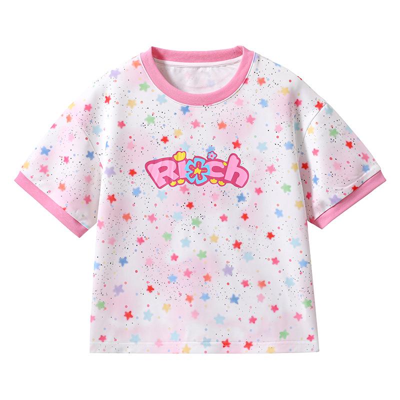 June 1st Cheerleading Costumes: Girls Denim Layered Skirt Set for Kindergarten Squad Uniforms 170 cm