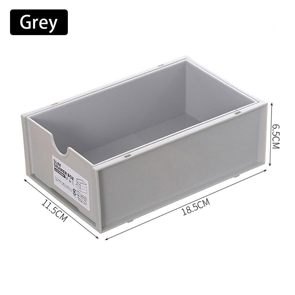 

1 шт., ящик для хранения домашней полки, мини-органайзер для всякой всячины, косметическая сортировочная коробка grey