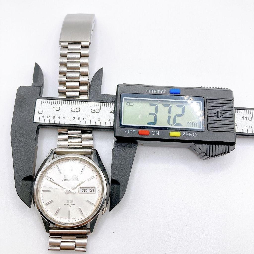 Used 311 SEIKO 5 ACTUS Men's Watch Automatic SS Day Date 25 Jewels Vintage Antique