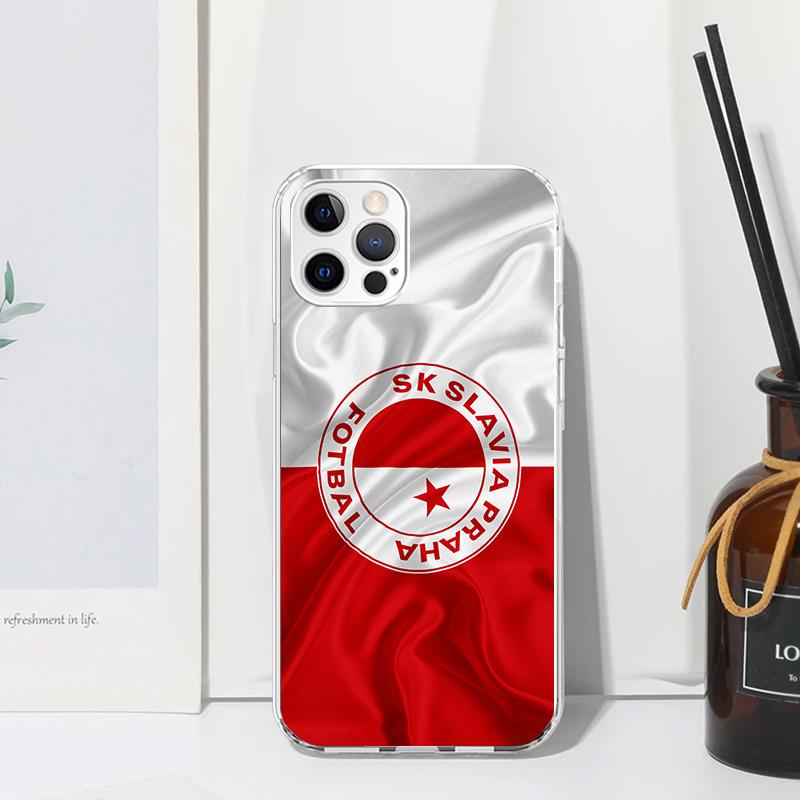 Sk Slavia Praha Czech Republic Phone Case For Iphone 17 Air 16 15 Plus 16E 14 Pro Max 13 Mini 12 11 7 8 SE Fundas Soft Back Cove